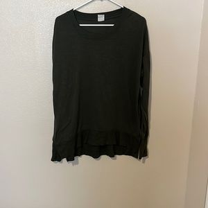 Dark green high low shirt size medium.